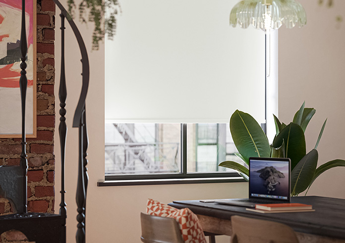 Rimini (Blackout), White - Twist&Fit Roller Blind - Image 5